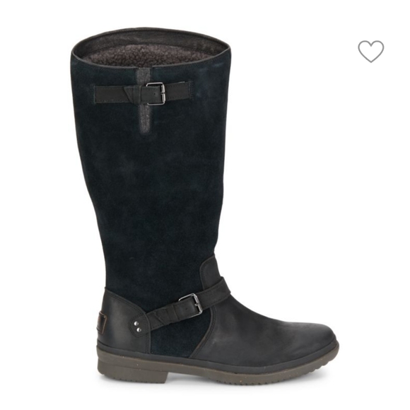 Ugg Thomsen black riding boots size 5 - Picture 1 of 12